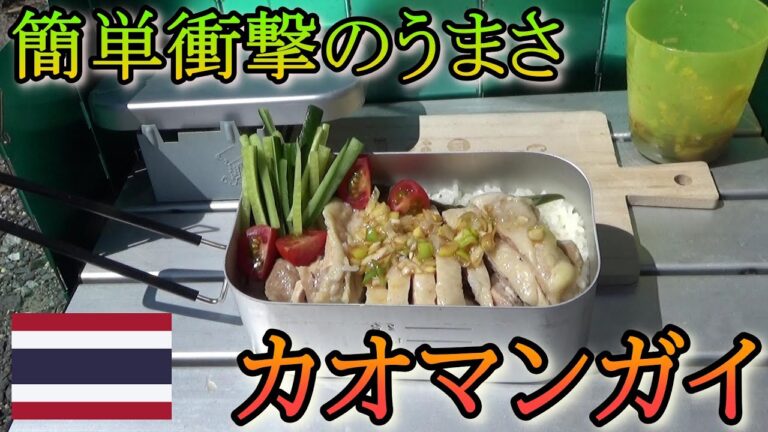 【キャンプ飯】メスティンで作るカオマンガイがキャンプ飯の域を超えた