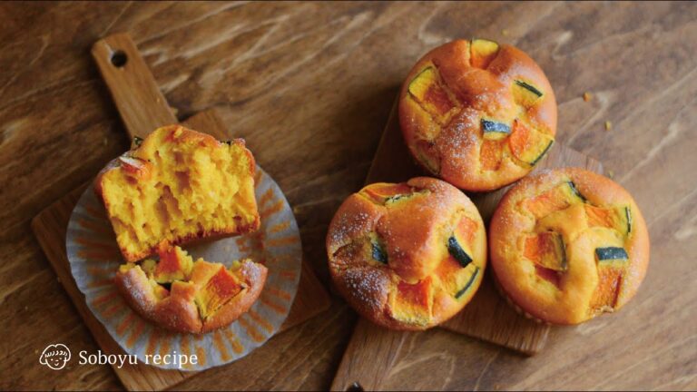 【簡単！米粉のかぼちゃマフィンパン】ふわもちっとした食感は米粉ならでは。簡単で美味しい米粉おやつ。