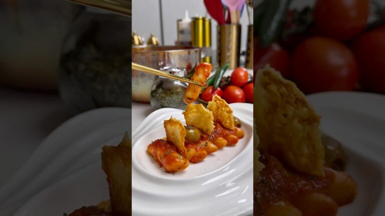 Tteokbokki 🔥🍜  alla puttanesca: un mix esplosivo di sapori!🇮🇹🇰🇷