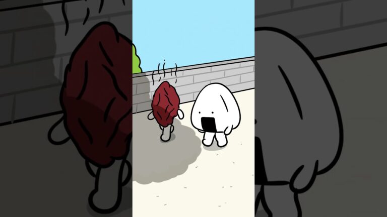 こまめに水分補給　 #animation #アニメーション #cute #おにぎりとうめぼし #おにうめ #illustration