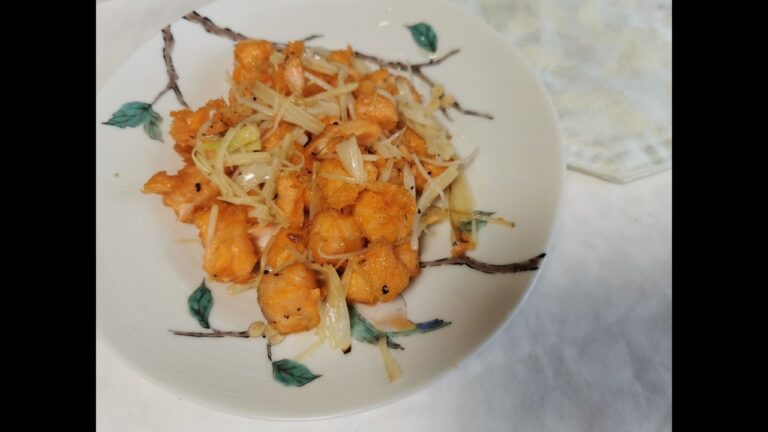 干烧三文鱼段   サーモンの中華家庭料理作り方　簡単＆美味しい