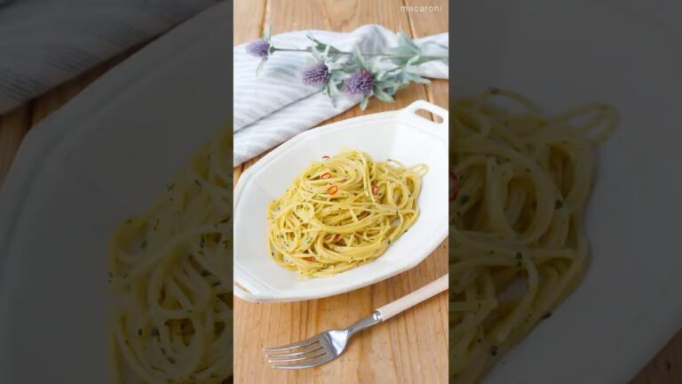 【爽やかな味わい！】大葉ペペロンチーノ #パスタ #大葉 #ペペロンチーノ