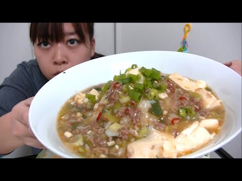 【ダシダで作る】ネギたっぷりとろ〜りピリ辛麻婆豆腐丼【少なすぎて爆発しそう】