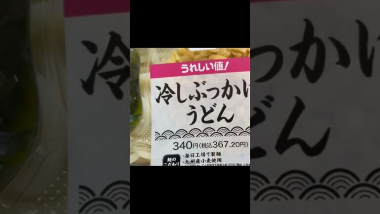 セブンイレブン　冷やしぶっかけうどん