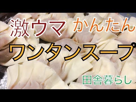 自家製野菜で激ウマ　ワンタンスープ