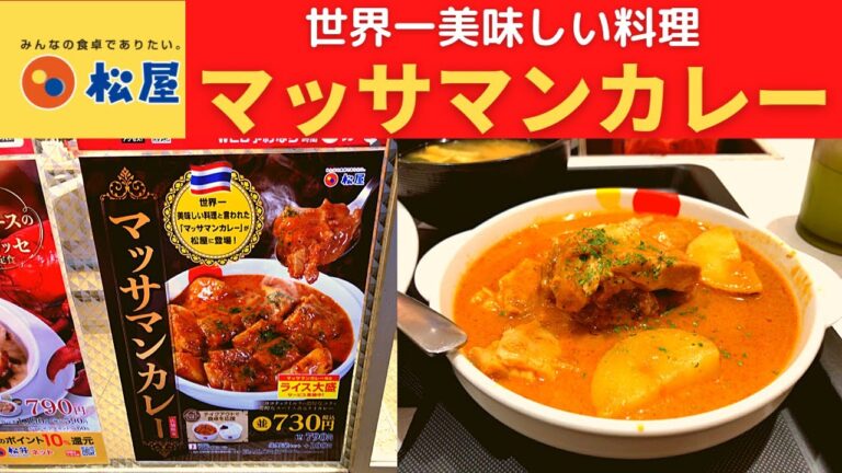 【店舗限定】松屋 マッサマンカレー【世界で一番美味しい料理・タイ風カレー】