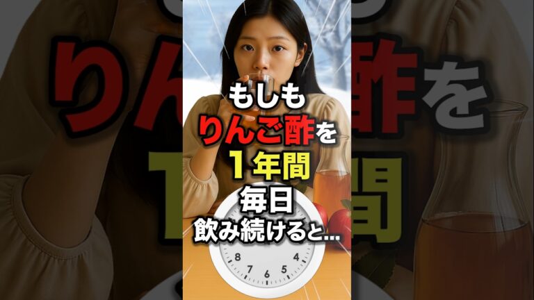 ㊗️20万再生!!もしも1年間✨りんご酢を🍎毎日飲み続けると…こうなるかも！#今日から使える健康情報館