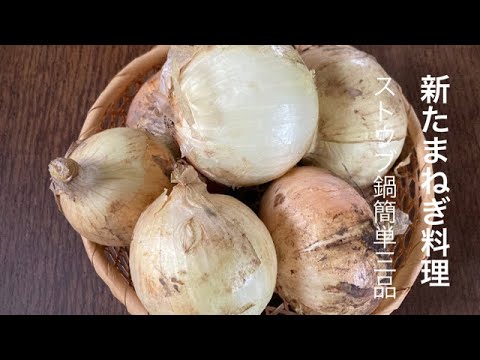 ストウブ鍋で作る新たまねぎ料理3品