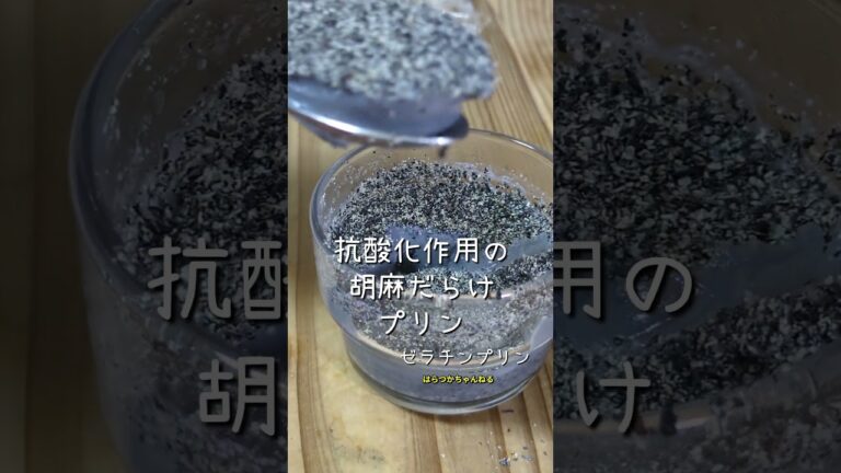 豆乳黒胡麻プリン　#ゼラチン #黒胡麻 #ダイエット