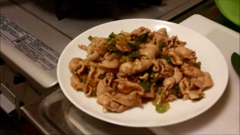 【4K2K】ネギ生姜焼きの作り方