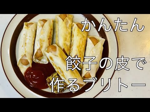 餃子の皮で作るブリトーに大急ぎで救済を求めた🌭