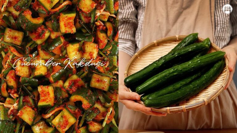 夏のキムチ作り🥒きゅうりカクテキの作り方！오이김치 만들기