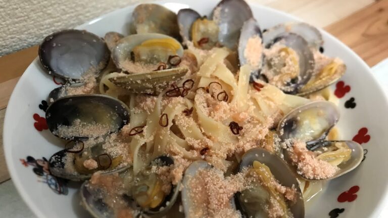 【料理作り】あさりと明太子のパスタ！作ってみたよ！【手作り料理】