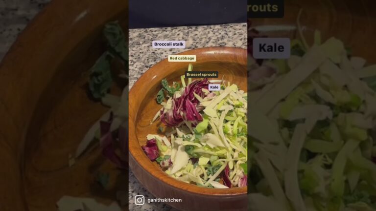 Try this Broccoli stalk | Kale salad#shorts
