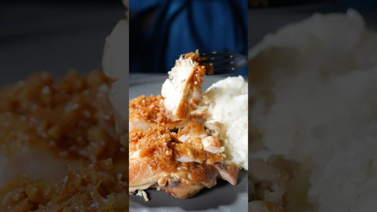 【カオマンガイ】鶏もも肉を香ばしく焼くひと手間で、お店の味越えます。 #shorts