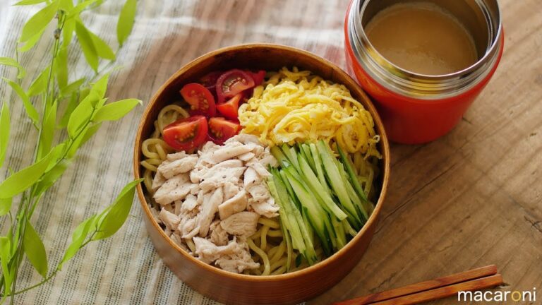 【かんたん弁当】自家製ごまだれで！簡単冷やし中華弁当 のレシピ 作り方