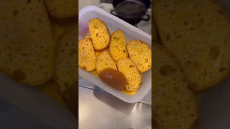 【一夜漬け絶品フレンチトースト】一晩寝かせてファジュわ！