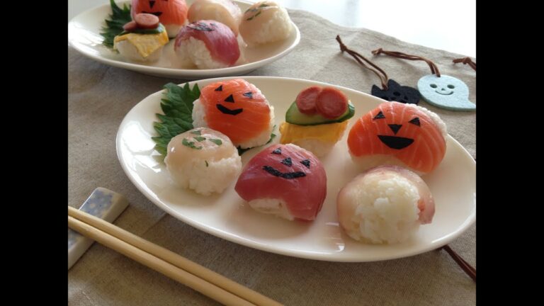 《料理》ハロウィン 簡単お寿司Halloween Sushi