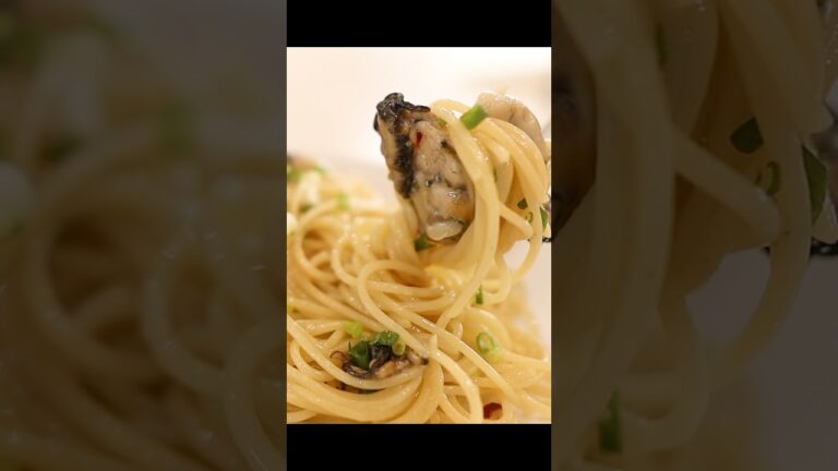 冷凍牡蠣で簡単やばいペペロンチーノ