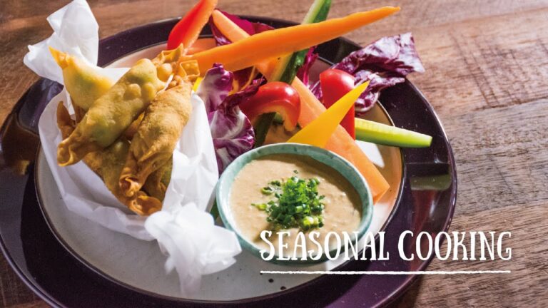パーティにもぴったりな「海老のプチスプリングロール　和風クリームディップ」の作り方　|　SEASONAL COOKING