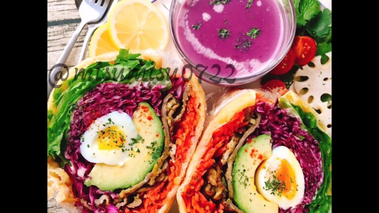 【油揚げサンド】ラム肉と卵のサンドイッチ