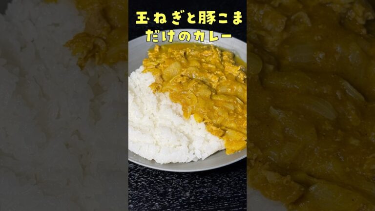 具材たった二つ。油不使用ゴリ痩せカレー#PR #味の素KK