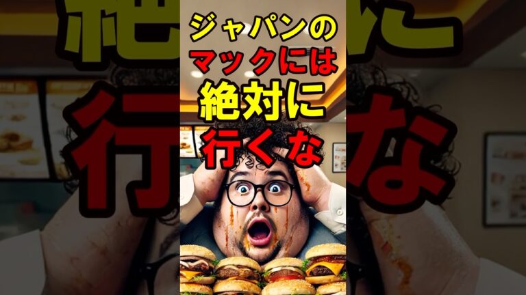 【爆食い】太っちょアメリカ人が『日本のマクドナルド』に行って見た結果…