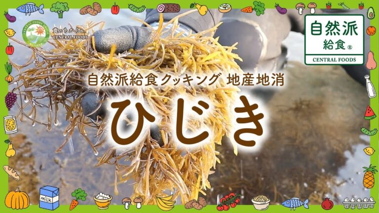 【自然派給食 地産地消 ひじき】 岡山県牛窓で寒ひじきの採取を見学〜自然派給食クッキング 岡山県の地産地消食材「ひじき」のご紹介！