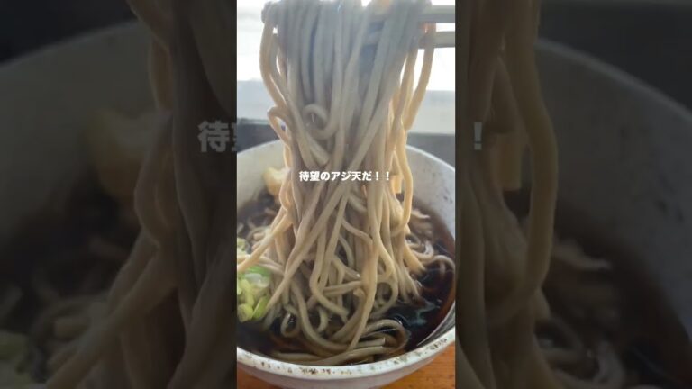 今、アジ天がマイブームである！二葉@神田和泉町 #アジ天そば #グルメ #食レポ #飯テロ