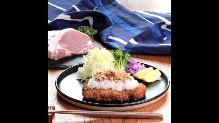 ＼嬉嬉豚で作る♪梅なめたけおろしとんかつ／