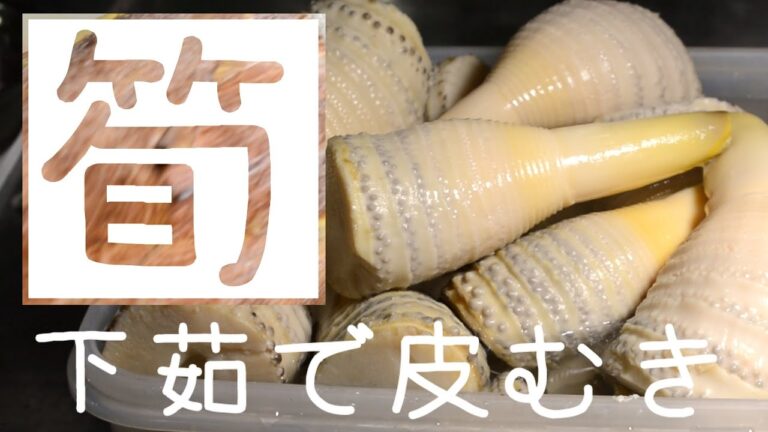 筍の下茹でと皮むき【あんしんごはん料理ch】