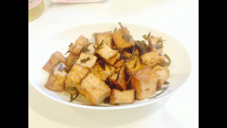 お弁当今日の一品  厚揚げの甘酢煮 都昆布和え OBENTO  today's one article