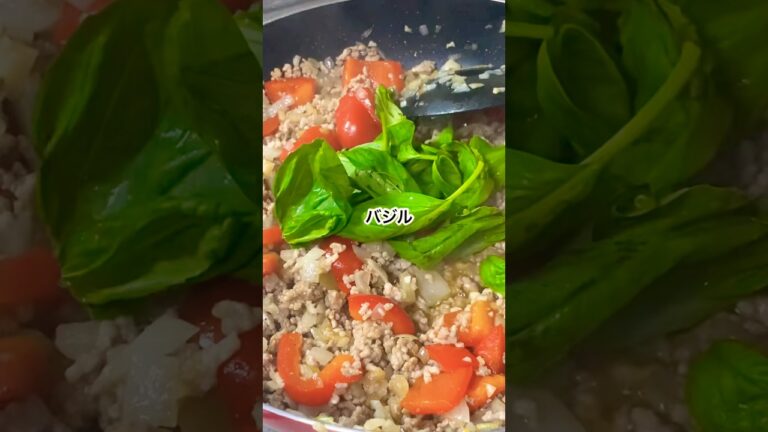 #ガパオライス　#簡単レシピ  #パプリカ　#ひき肉
