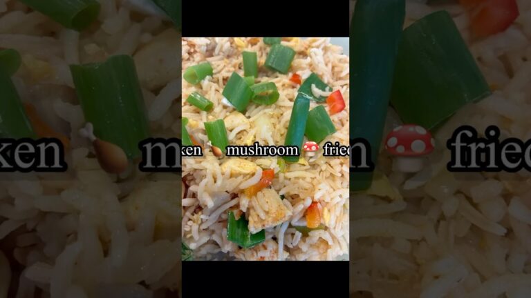 Chicken mushroom fried rice #shorts