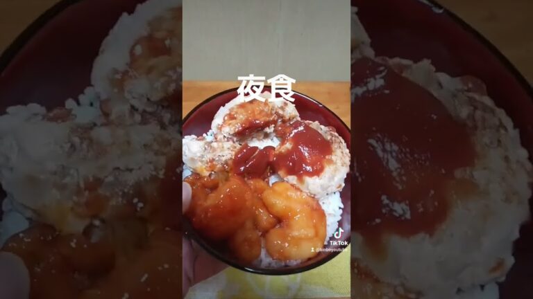 #関西風肉うどん65g #セブンイレブン #安いし旨い #関西風で薄味だけど出汁が美味しくて全部のみほせる #エビチリ #ハンバーグ丼 #ケチャップマシマシ #夜食