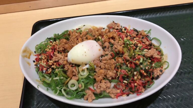 はなまるうどんの汁なし担々麺食べてみた♪#17A29