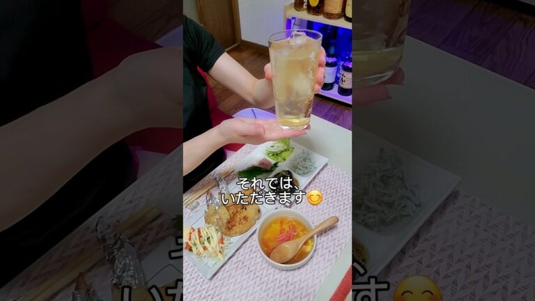今日の晩酌‼️おつまみ#shorts #晩酌 #おつまみ #サザンオールスターズ #酒飲み女