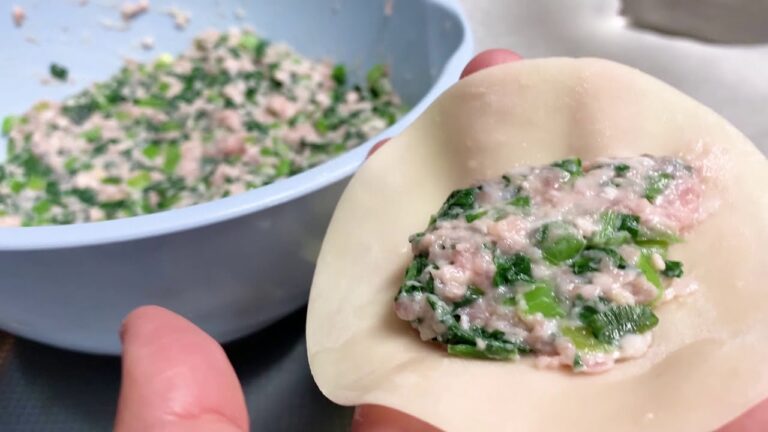 初心者でも作れる　小松菜の水餃子　教室レシピ