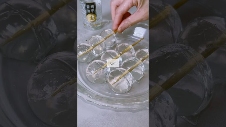 透明なみたらし団子を作っていく！