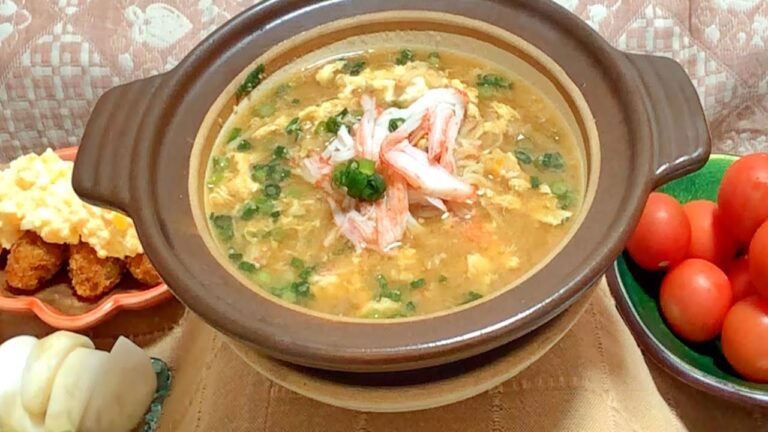 20221113【咀嚼音】【ASMR】【mukbang】カニカマ雑炊 カキフライとタルタルソース カブのぬか漬け トマト ご飯 食べる 一人飯 飯枠 飯動画