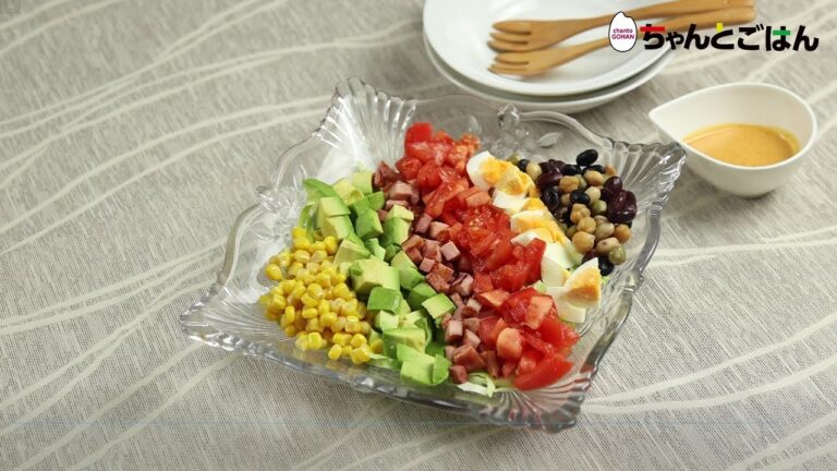 【動画レシピ】春キャベツのカラフルコブサラダ