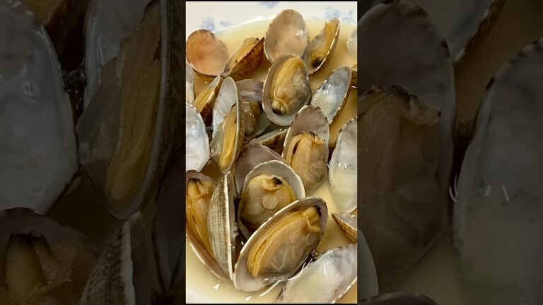 【でらうま】大粒あさりの酒蒸し