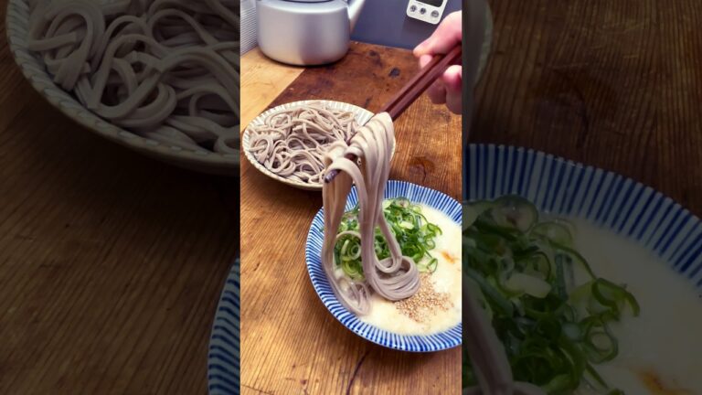 冷やしとろろ蕎麦　#料理初心者　#簡単レシピ  #蕎麦　#晩ごはん