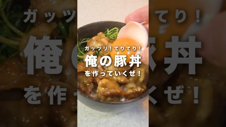 ガッツリでテリテリな【豚丼】はどうですか！#豚丼