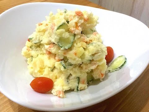 秋の味覚を満喫♪さつまいもとじゃがいものポテトサラダの動画料理レシピ
