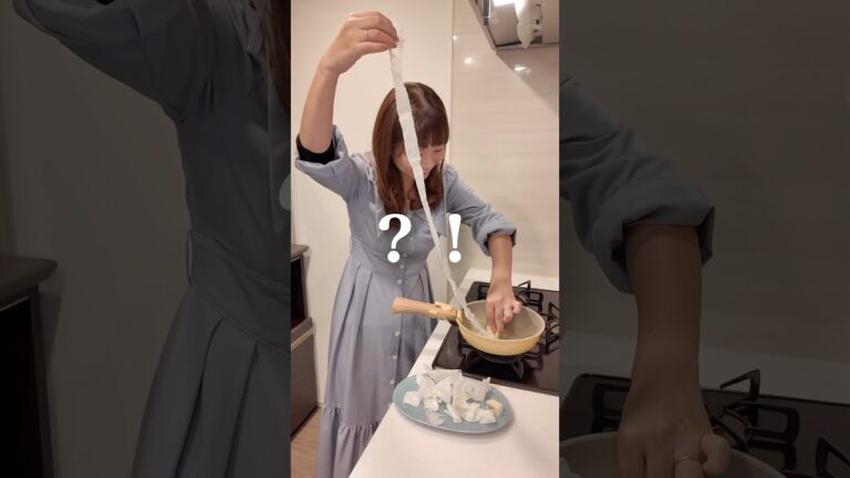 妻の余ったお餅の食べ方が謎すぎたwww #シルク餅 #アレンジレシピ