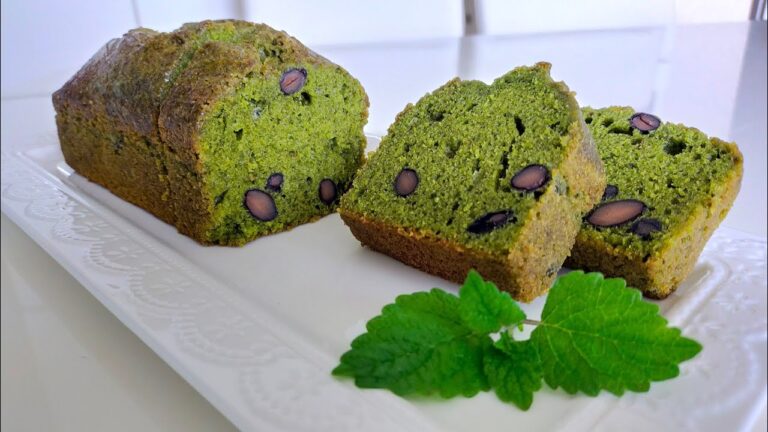 黒豆抹茶のパウンドケーキの作り方｜Black bean and green tea pound cake