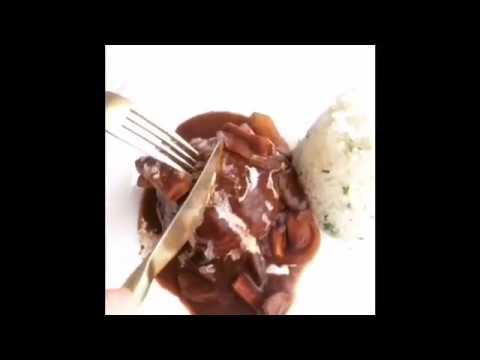 赤ワインデミグラスソースハンバーグ・Espoir3n