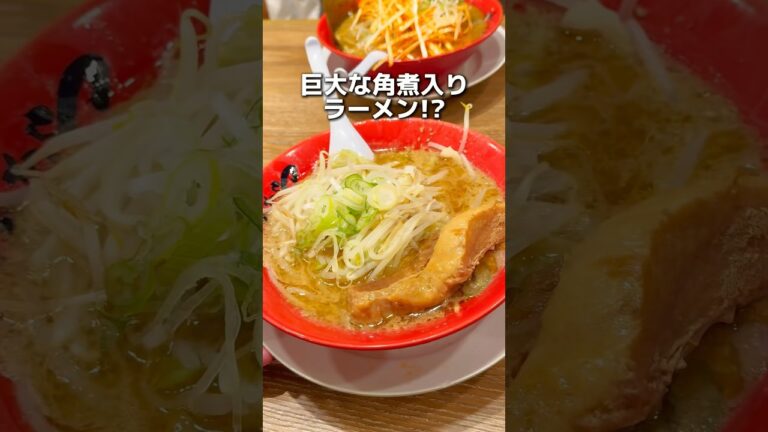 【新宿】巨大角煮のラーメン #新宿グルメ  #東京グルメ