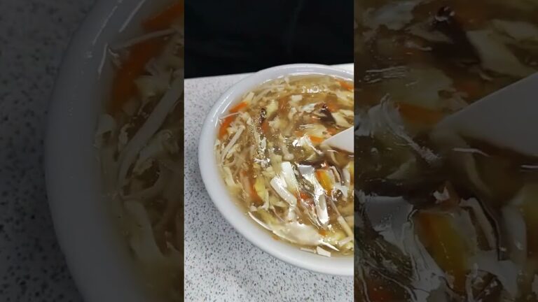 台湾で食べた酸辣湯（スープ）30元